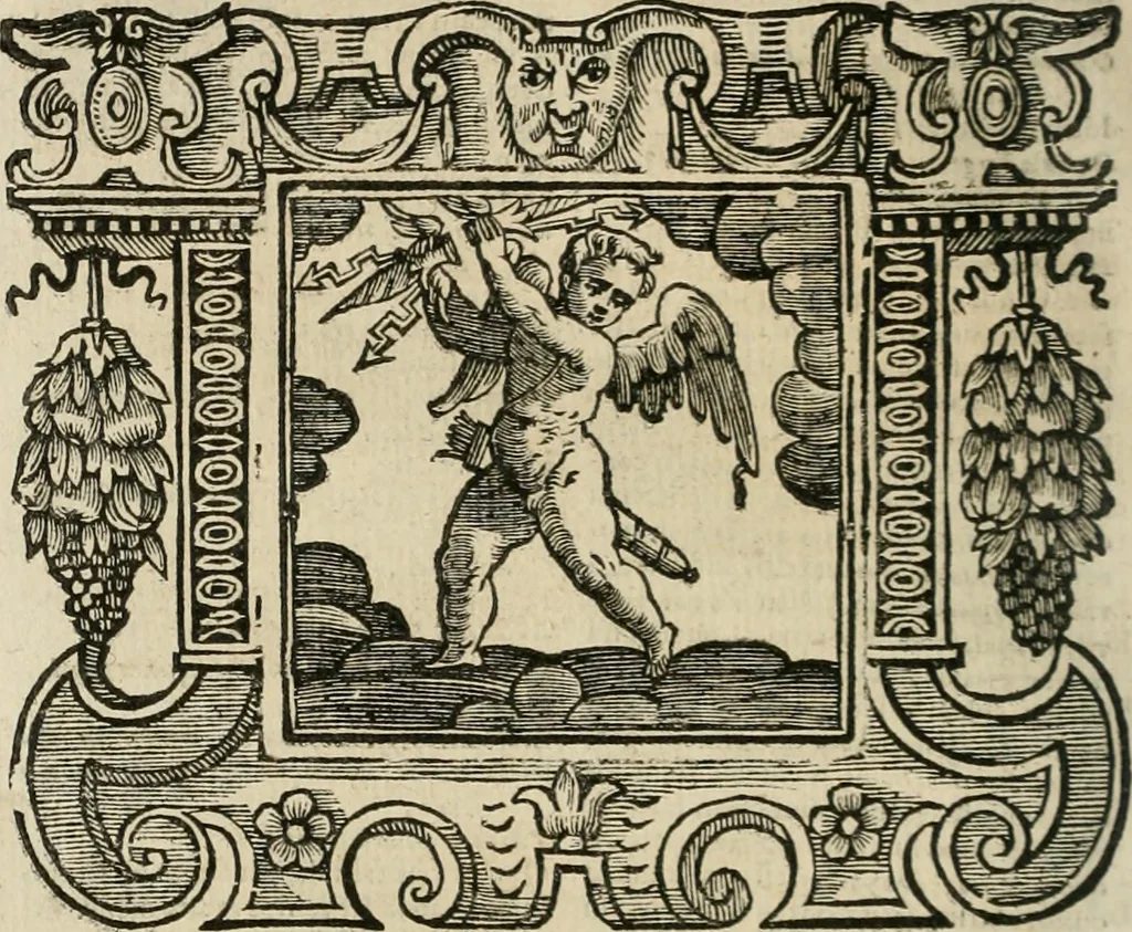 An illustration from Andreae Alciati Emblemata cum commentariis Claudii Minois I.C. Francisci Sanctii Brocensis, & notis Laurentij Pignorij Patavini : nouissima hac editione in continuam vnius commentarij seriem congestis, in certas quasdam quasi classes dispositis, & plusquam dimidia parte auctis, 1661, leaf 533