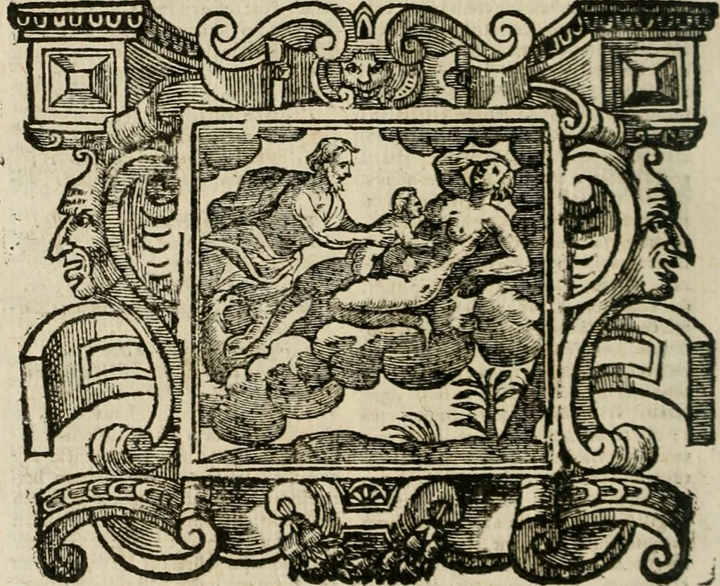 An illustration from Andreae Alciati Emblemata cum commentariis Claudii Minois I.C. Francisci Sanctii Brocensis, & notis Laurentij Pignorij Patavini : nouissima hac editione in continuam vnius commentarij seriem congestis, in certas quasdam quasi classes dispositis, & plusquam dimidia parte auctis, 1661, leaf 683