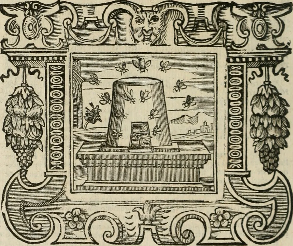 An illustration from Andreae Alciati Emblemata cum commentariis Claudii Minois I.C. Francisci Sanctii Brocensis, & notis Laurentij Pignorij Patavini : nouissima hac editione in continuam vnius commentarij seriem congestis, in certas quasdam quasi classes dispositis, & plusquam dimidia parte auctis, 1661, leaf 715