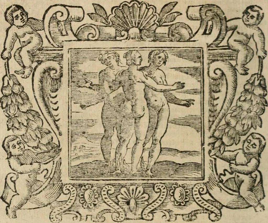 An illustration from Andreae Alciati Emblemata cum commentariis Claudii Minois I.C. Francisci Sanctii Brocensis, & notis Laurentij Pignorij Patavini : nouissima hac editione in continuam vnius commentarij seriem congestis, in certas quasdam quasi classes dispositis, & plusquam dimidia parte auctis, 1661, leaf 769