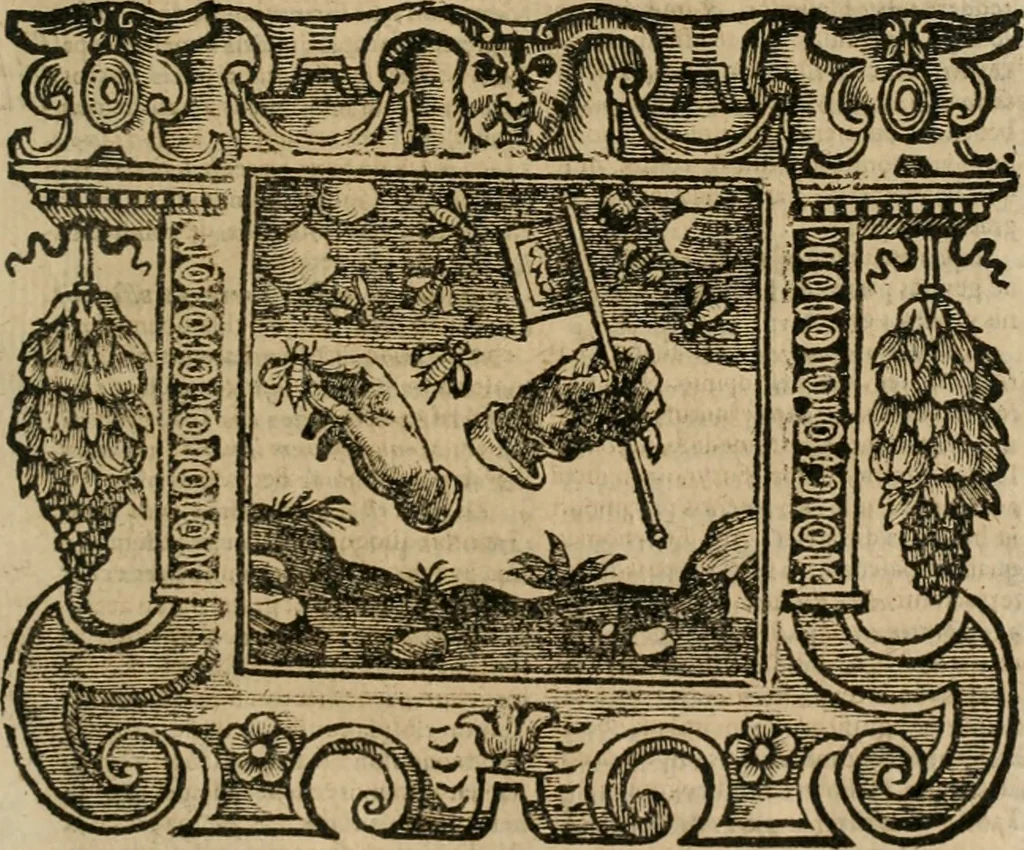 An illustration from Andreae Alciati Emblemata cum commentariis Claudii Minois I.C. Francisci Sanctii Brocensis, & notis Laurentij Pignorij Patavini : nouissima hac editione in continuam vnius commentarij seriem congestis, in certas quasdam quasi classes dispositis, & plusquam dimidia parte auctis, 1661, leaf 774