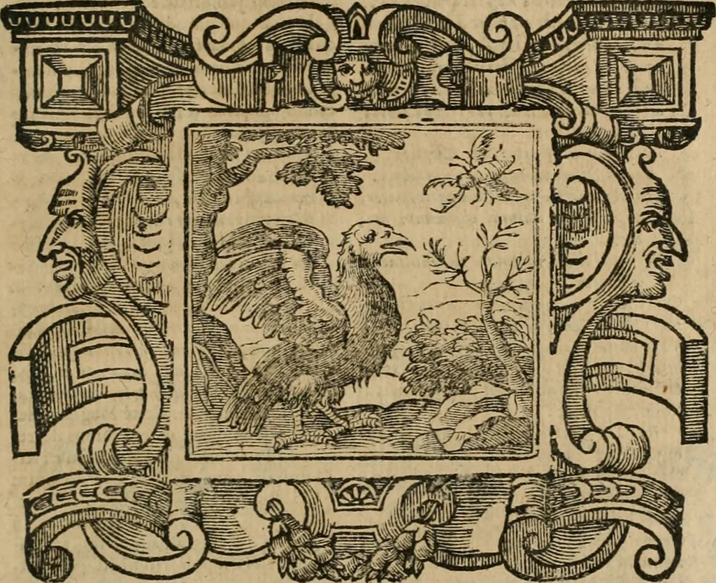 An illustration from Andreae Alciati Emblemata cum commentariis Claudii Minois I.C. Francisci Sanctii Brocensis, & notis Laurentij Pignorij Patavini : nouissima hac editione in continuam vnius commentarij seriem congestis, in certas quasdam quasi classes dispositis, & plusquam dimidia parte auctis, 1661, leaf 792