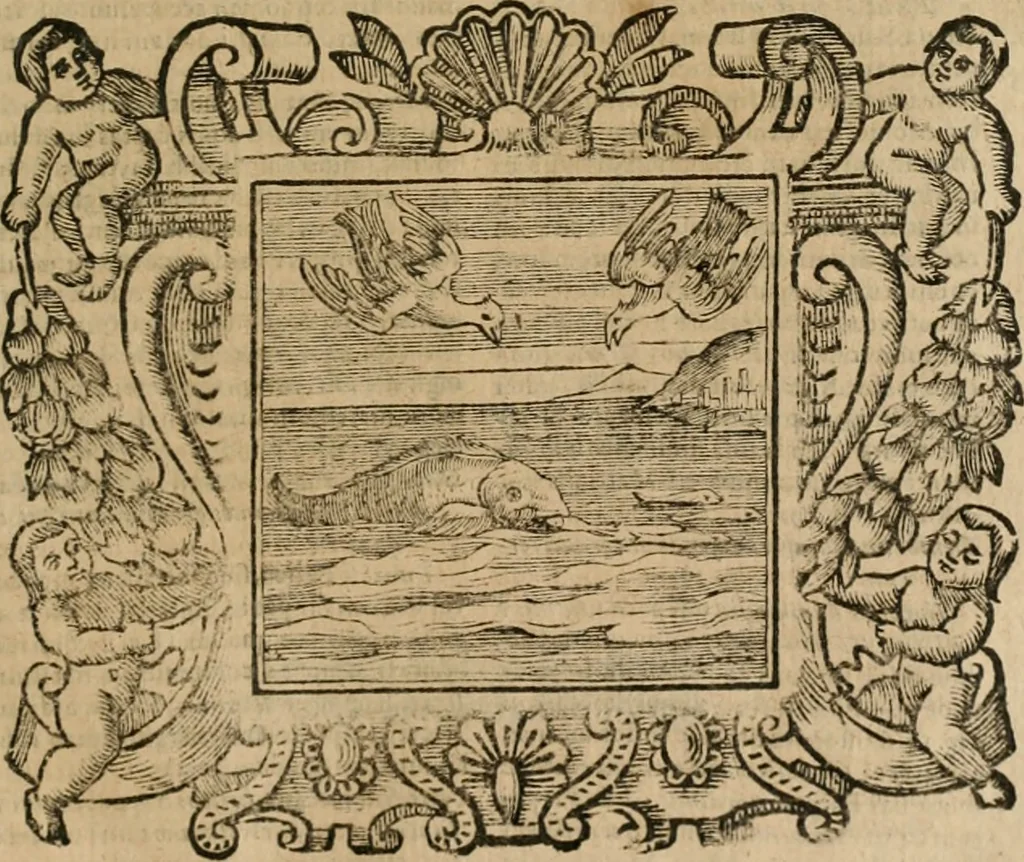 An illustration from Andreae Alciati Emblemata cum commentariis Claudii Minois I.C. Francisci Sanctii Brocensis, & notis Laurentij Pignorij Patavini : nouissima hac editione in continuam vnius commentarij seriem congestis, in certas quasdam quasi classes dispositis, & plusquam dimidia parte auctis, 1661, leaf 794