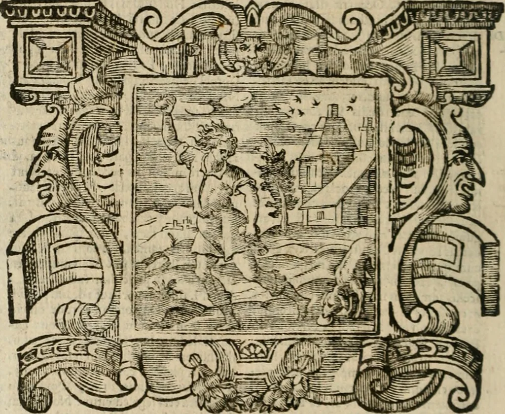 An illustration from Andreae Alciati Emblemata cum commentariis Claudii Minois I.C. Francisci Sanctii Brocensis, & notis Laurentij Pignorij Patavini : nouissima hac editione in continuam vnius commentarij seriem congestis, in certas quasdam quasi classes dispositis, & plusquam dimidia parte auctis, 1661, leaf 811
