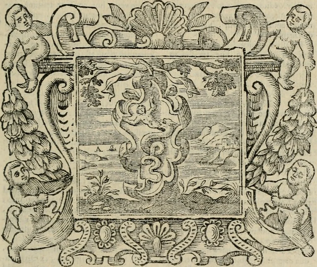 An illustration from Andreae Alciati Emblemata cum commentariis Claudii Minois I.C. Francisci Sanctii Brocensis, & notis Laurentij Pignorij Patavini : nouissima hac editione in continuam vnius commentarij seriem congestis, in certas quasdam quasi classes dispositis, & plusquam dimidia parte auctis, 1661, leaf 92