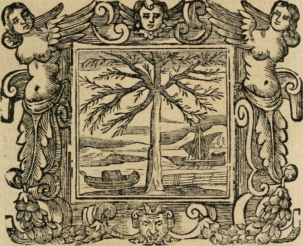 An illustration from Andreae Alciati Emblemata cum commentariis Claudii Minois I.C. Francisci Sanctii Brocensis, & notis Laurentij Pignorij Patavini : nouissima hac editione in continuam vnius commentarij seriem congestis, in certas quasdam quasi classes dispositis, & plusquam dimidia parte auctis, 1661, leaf 940