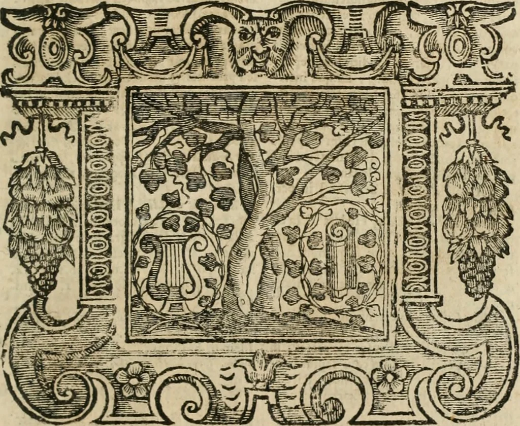 An illustration from Andreae Alciati Emblemata cum commentariis Claudii Minois I.C. Francisci Sanctii Brocensis, & notis Laurentij Pignorij Patavini : nouissima hac editione in continuam vnius commentarij seriem congestis, in certas quasdam quasi classes dispositis, & plusquam dimidia parte auctis, 1661, leaf 948