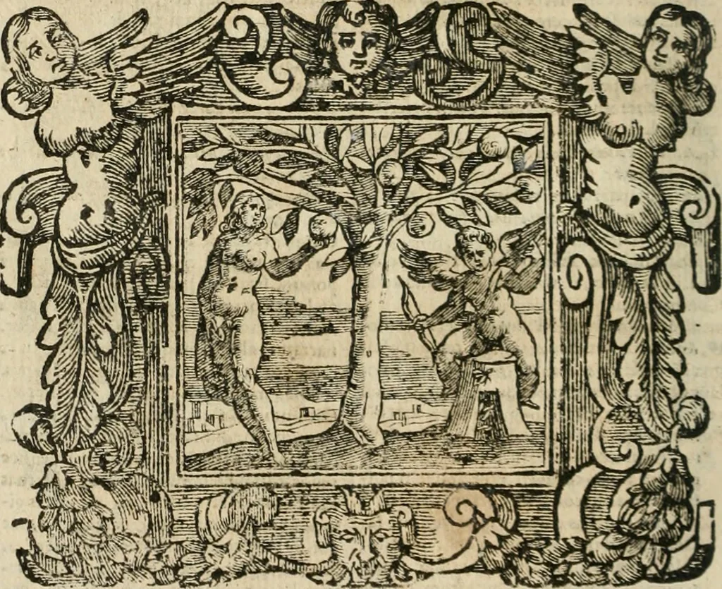 An illustration from Andreae Alciati Emblemata cum commentariis Claudii Minois I.C. Francisci Sanctii Brocensis, & notis Laurentij Pignorij Patavini : nouissima hac editione in continuam vnius commentarij seriem congestis, in certas quasdam quasi classes dispositis, & plusquam dimidia parte auctis, 1661, leaf 953