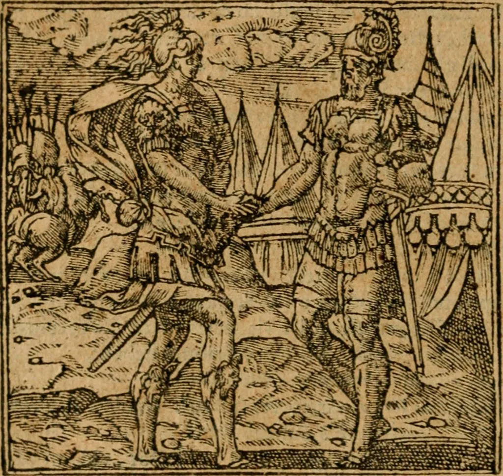 An illustration from Andreae Alciati i.v.c. emblemata, 1614, leaf 217