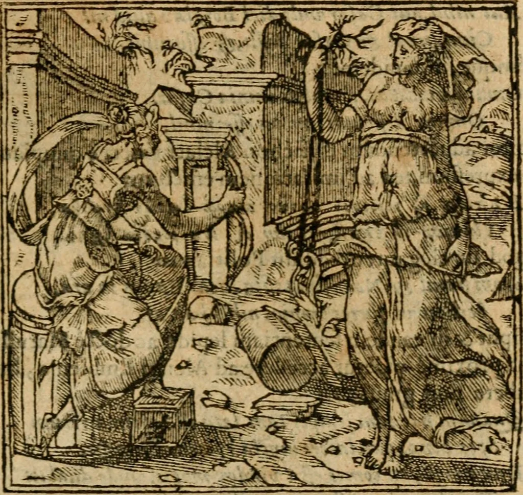An illustration from Andreae Alciati i.v.c. emblemata, 1614, leaf 240