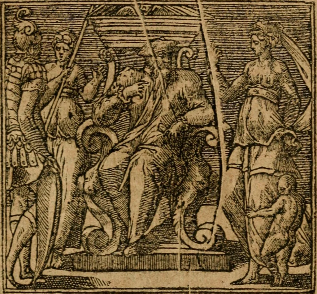 An illustration from Andreae Alciati i.v.c. emblemata, 1614, leaf 420