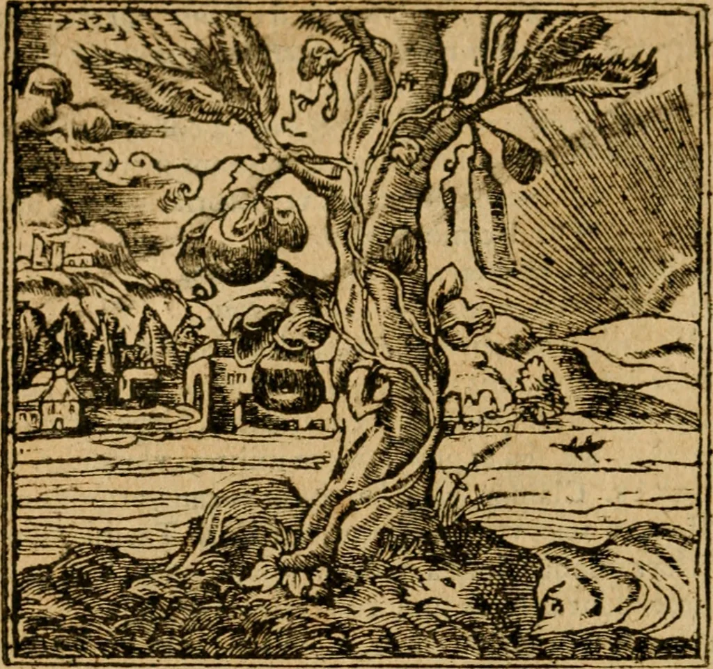 An illustration from Andreae Alciati i.v.c. emblemata, 1614, leaf 489