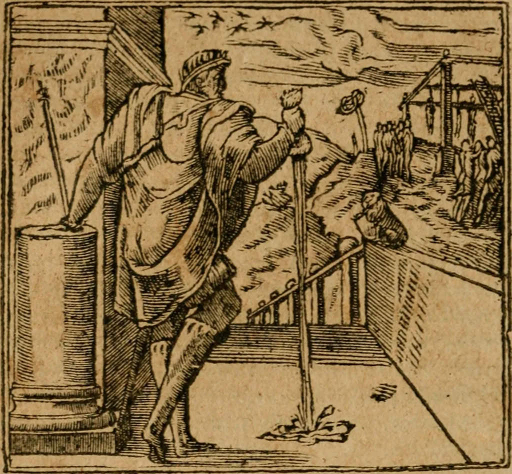An illustration from Andreae Alciati i.v.c. emblemata, 1614, leaf 567