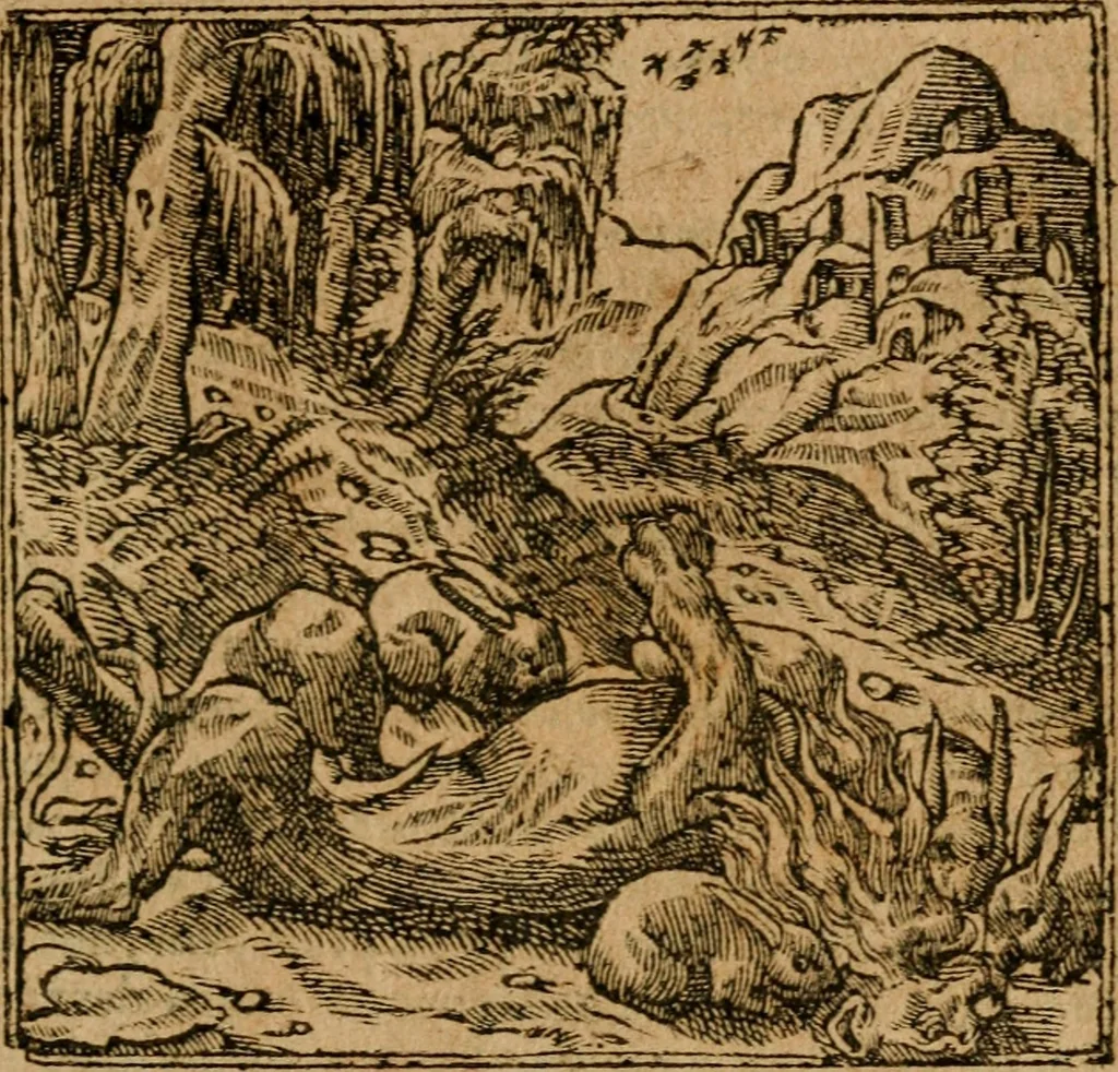 An illustration from Andreae Alciati i.v.c. emblemata, 1614, leaf 582