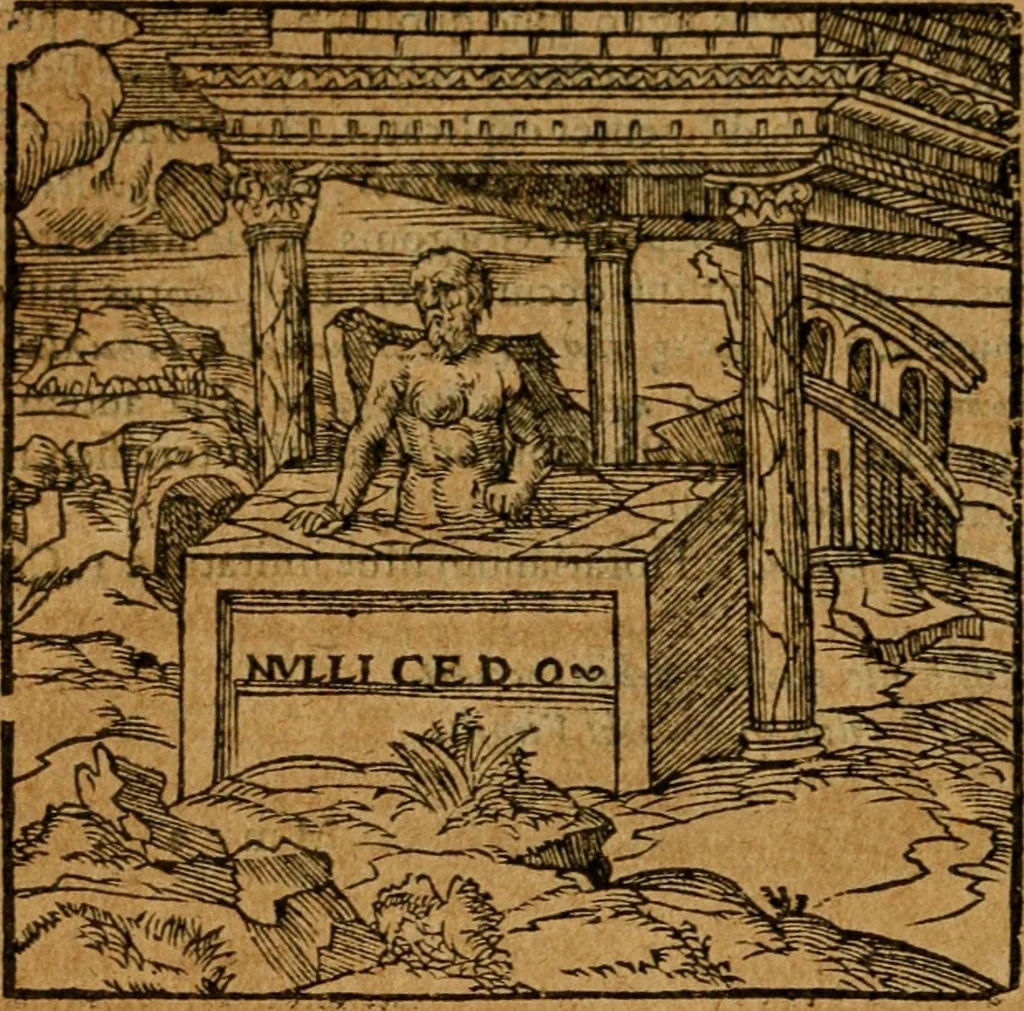 An illustration from Andreae Alciati i.v.c. emblemata, 1614, leaf 591