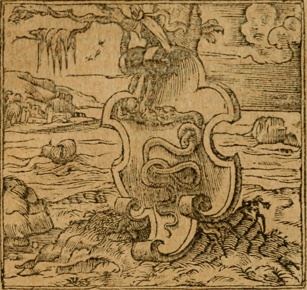 An illustration from Andreae Alciati i.v.c. emblemata, 1614, leaf 63