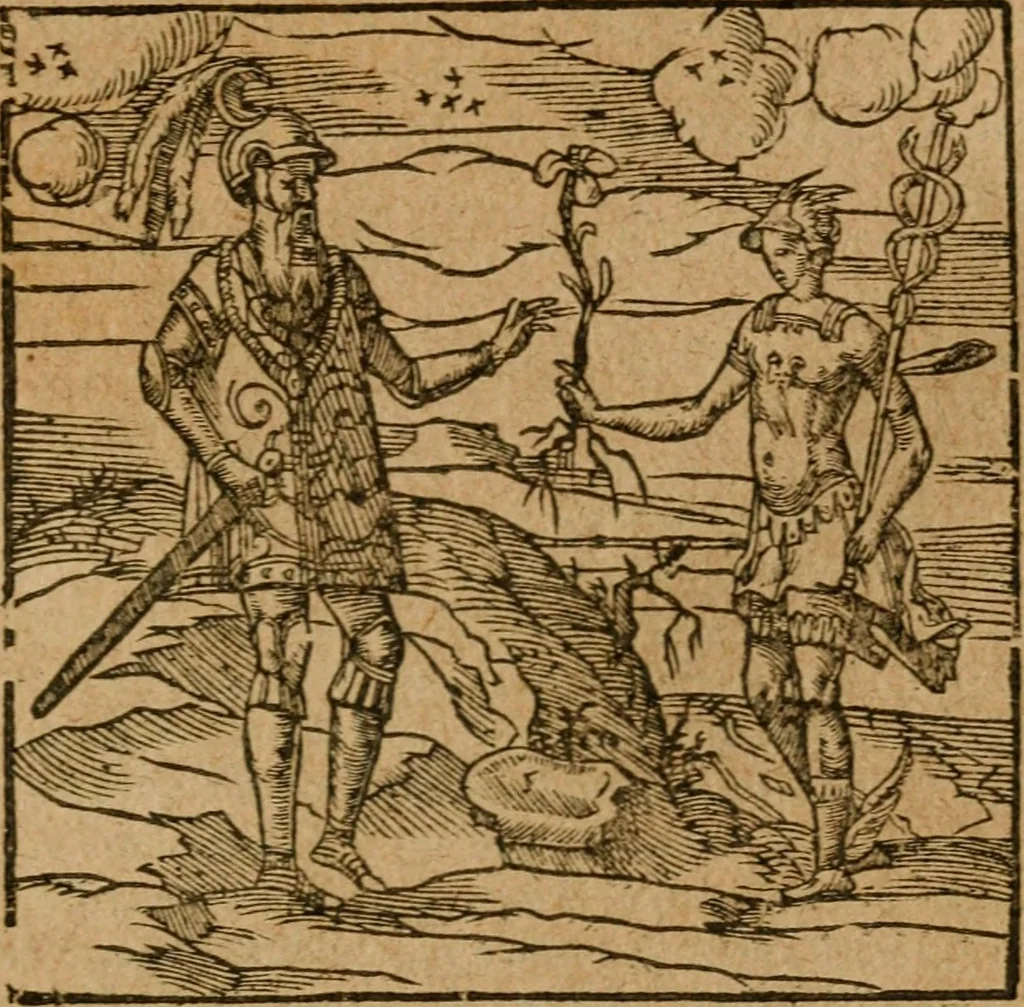 An illustration from Andreae Alciati i.v.c. emblemata, 1614, leaf 666