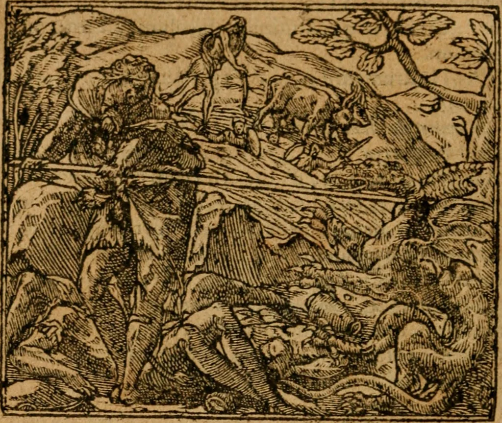An illustration from Andreae Alciati i.v.c. emblemata, 1614, leaf 681