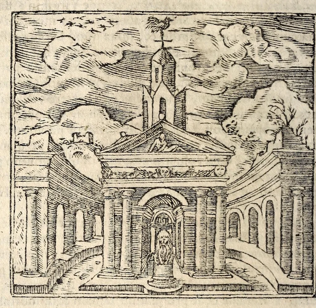 An illustration from Andreae Alciati v.c. Emblemata, 1600, leaf 122