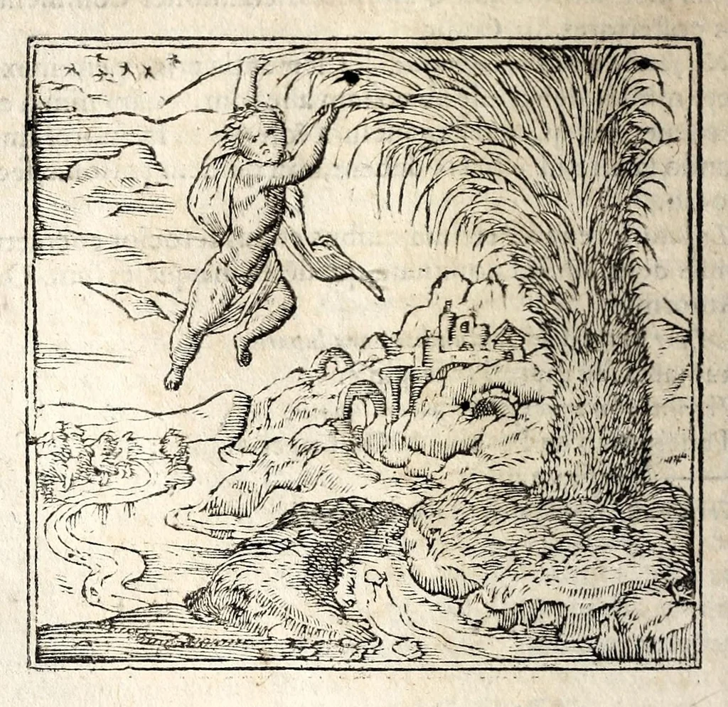 An illustration from Andreae Alciati v.c. Emblemata, 1600, leaf 210