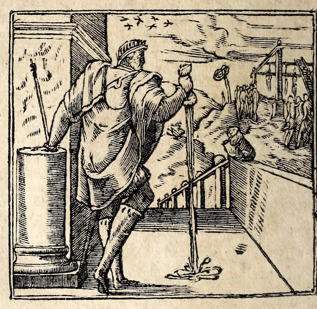 An illustration from Andreae Alciati v.c. Emblemata, 1600, leaf 570