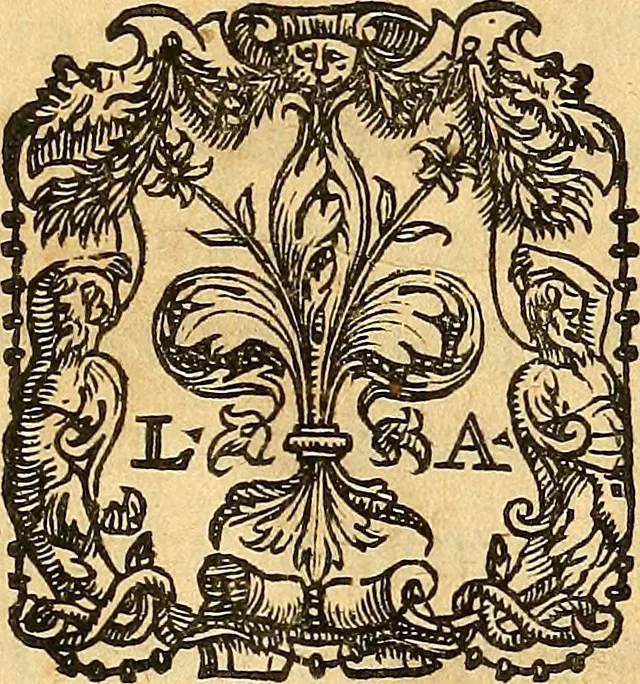 An illustration from Andreae Caesalpini Aretini ... Peripateticarum quaestionum libri quinque : ad potentissimum & felicissimum Franciscum Medicen Florentiae et senarum principem, 1571, leaf 4