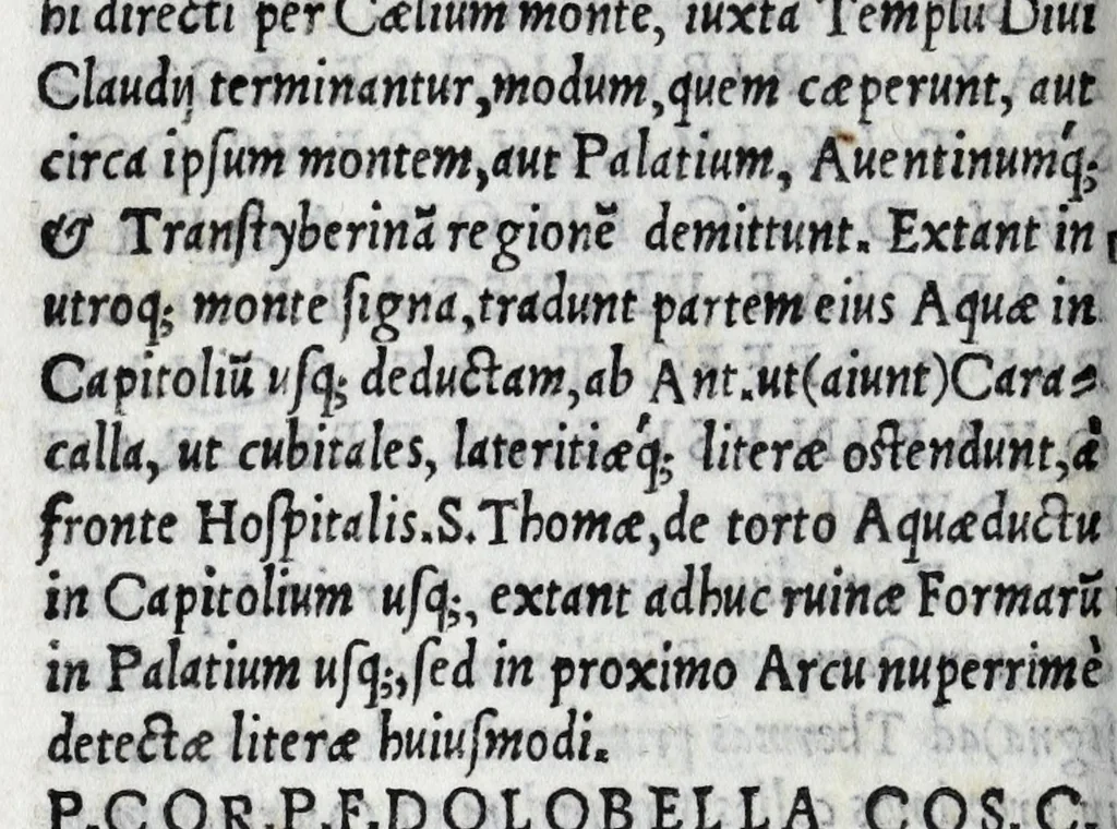 An illustration from Andreae Fuluii Sabini antiquarii De Vrbis antiquitatibus libri quinque ; item, De Vrbis eiusdem laudibus oratio ; In populi Ro. laudem elegeia ; De Romuli, & Remi expositione egloga : quae cuncta, me[n]dis omnibus quib[us] prior editio squallebat : nuper excussa ac repurgata : indice copiosissimo ordinatissimo[que] repposito, 1545, leaf 252