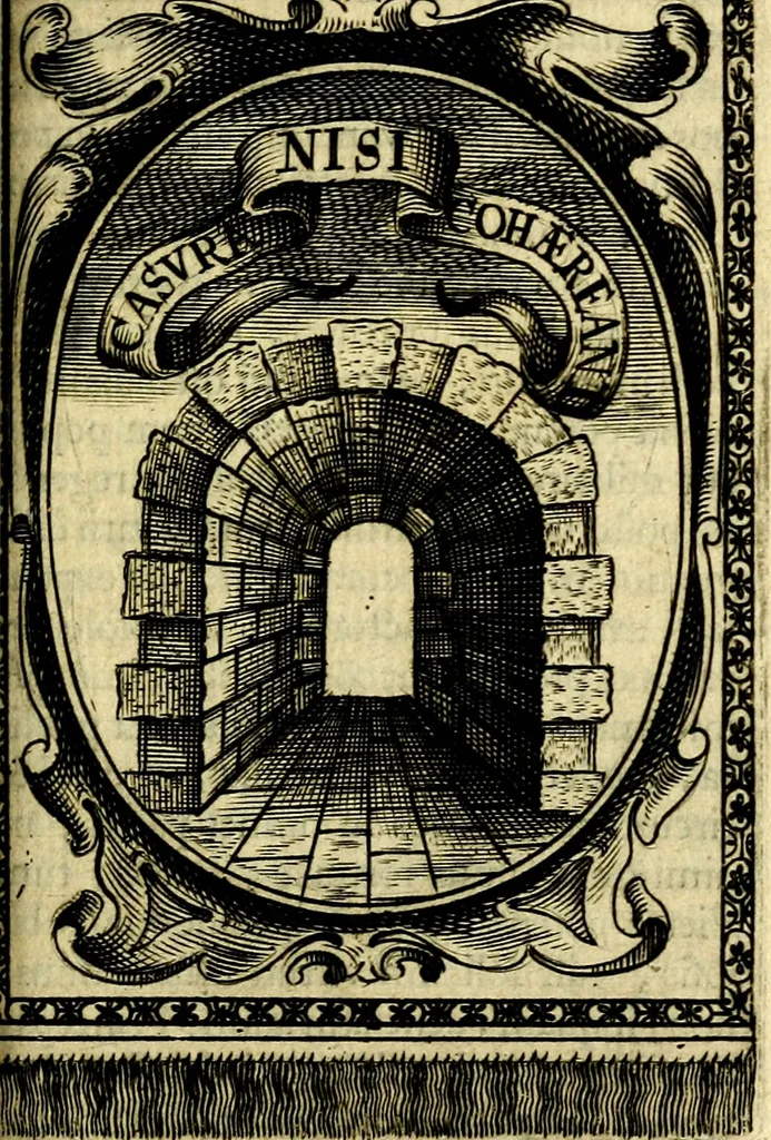 An illustration from Andreae Maximiliani Fredro Castellani Leopoliensis Scriptorum seu togae & belli notationum fragmenta : accesserunt Peristromata regum symbolis expressa, 1660, leaf 364