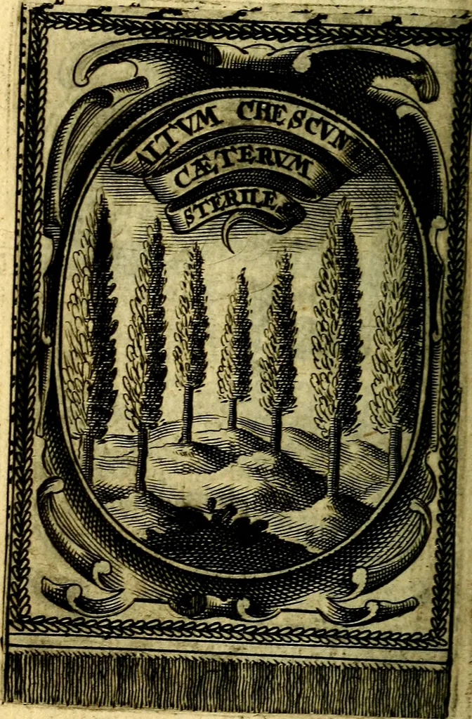 An illustration from Andreae Maximiliani Fredro Castellani Leopoliensis Scriptorum seu togae & belli notationum fragmenta : accesserunt Peristromata regum symbolis expressa, 1660, leaf 385