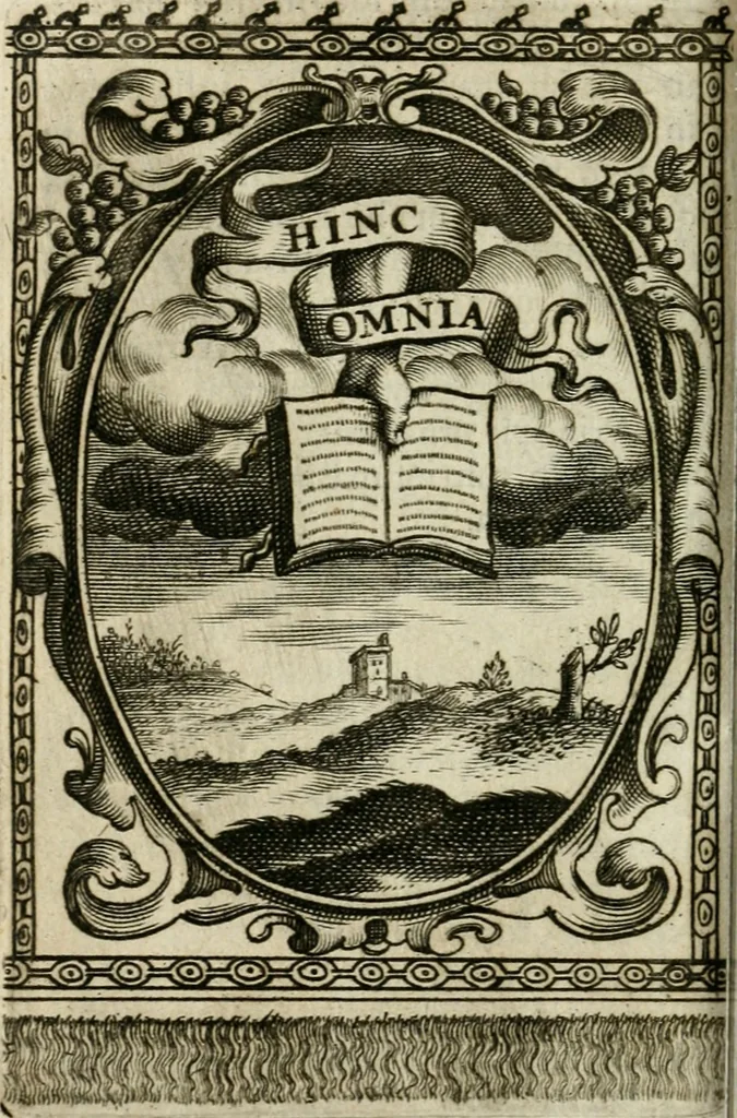 An illustration from Andreae Maximiliani Fredro castellani Leopoliensis, Scriptorum seu togae & belli notationum fragmenta : accesserunt Peristromata regum symbolis expressa, 1660, leaf 317
