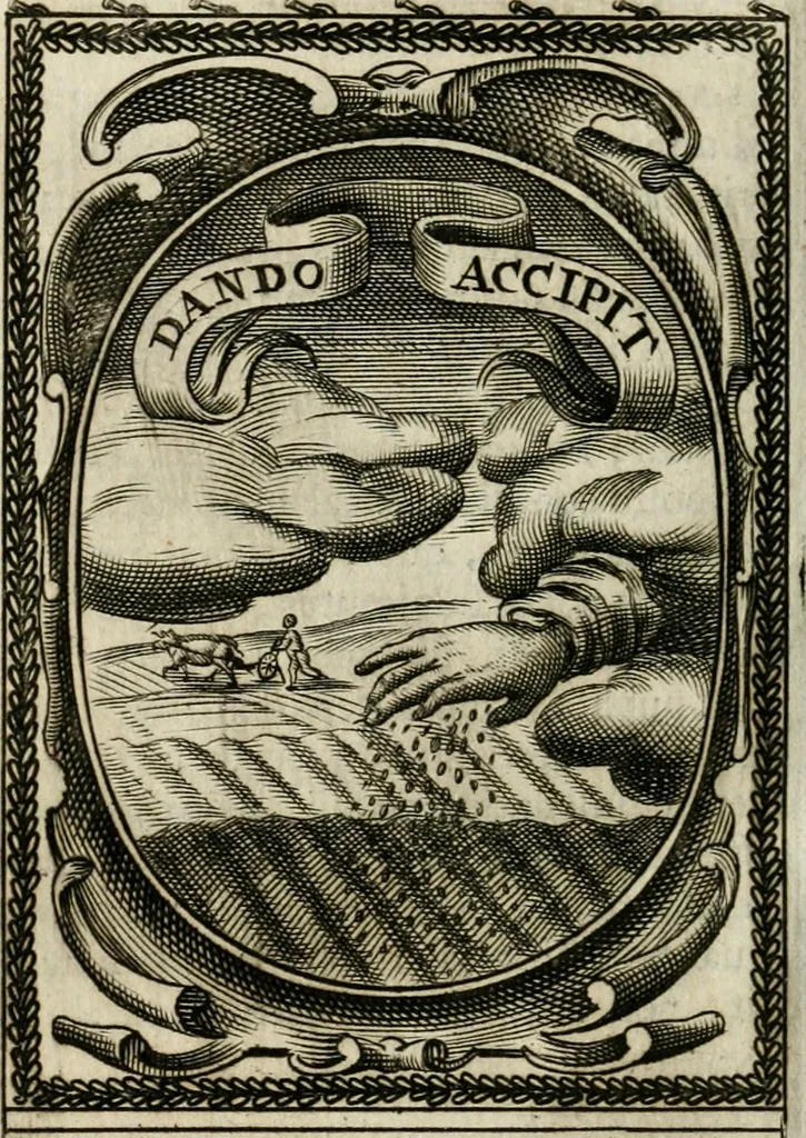 An illustration from Andreae Maximiliani Fredro castellani Leopoliensis, Scriptorum seu togae & belli notationum fragmenta : accesserunt Peristromata regum symbolis expressa, 1660, leaf 343
