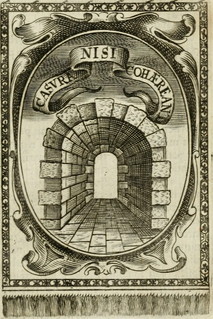 An illustration from Andreae Maximiliani Fredro castellani Leopoliensis, Scriptorum seu togae & belli notationum fragmenta : accesserunt Peristromata regum symbolis expressa, 1660, leaf 362