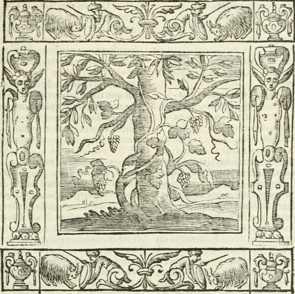 An illustration from Andreæ Alciati emblemata cvm commentariis Clavdii Minois...: & notis Lavrentii Pignorii Patavini : nouissima hac editione in continuam vnius commentarij seriem congestis, in certas quasdam quasi classes dispositis, & plusquam dimidia parte auctis, 1621, leaf 218