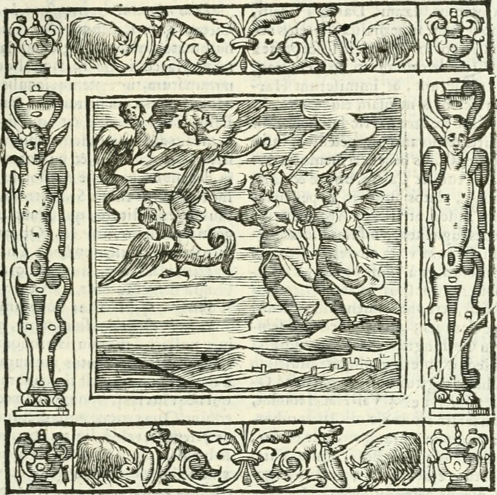 An illustration from Andreæ Alciati emblemata cvm commentariis Clavdii Minois...: & notis Lavrentii Pignorii Patavini : nouissima hac editione in continuam vnius commentarij seriem congestis, in certas quasdam quasi classes dispositis, & plusquam dimidia parte auctis, 1621, leaf 262