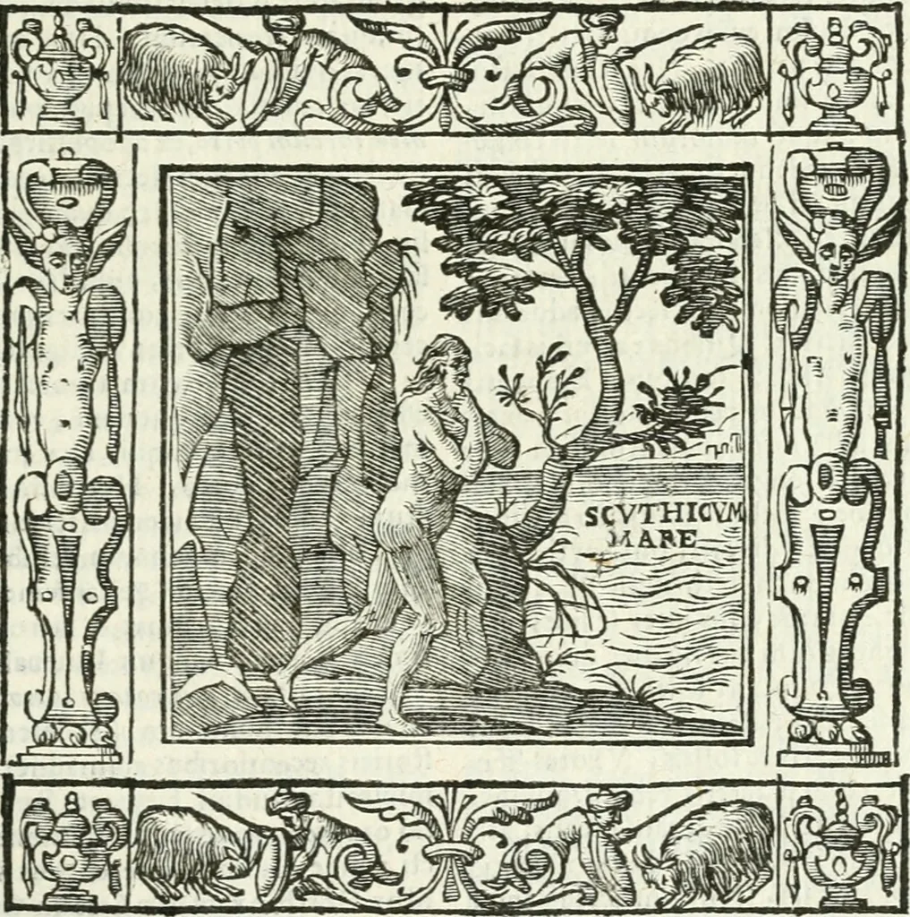 An illustration from Andreæ Alciati emblemata cvm commentariis Clavdii Minois...: & notis Lavrentii Pignorii Patavini : nouissima hac editione in continuam vnius commentarij seriem congestis, in certas quasdam quasi classes dispositis, & plusquam dimidia parte auctis, 1621, leaf 286