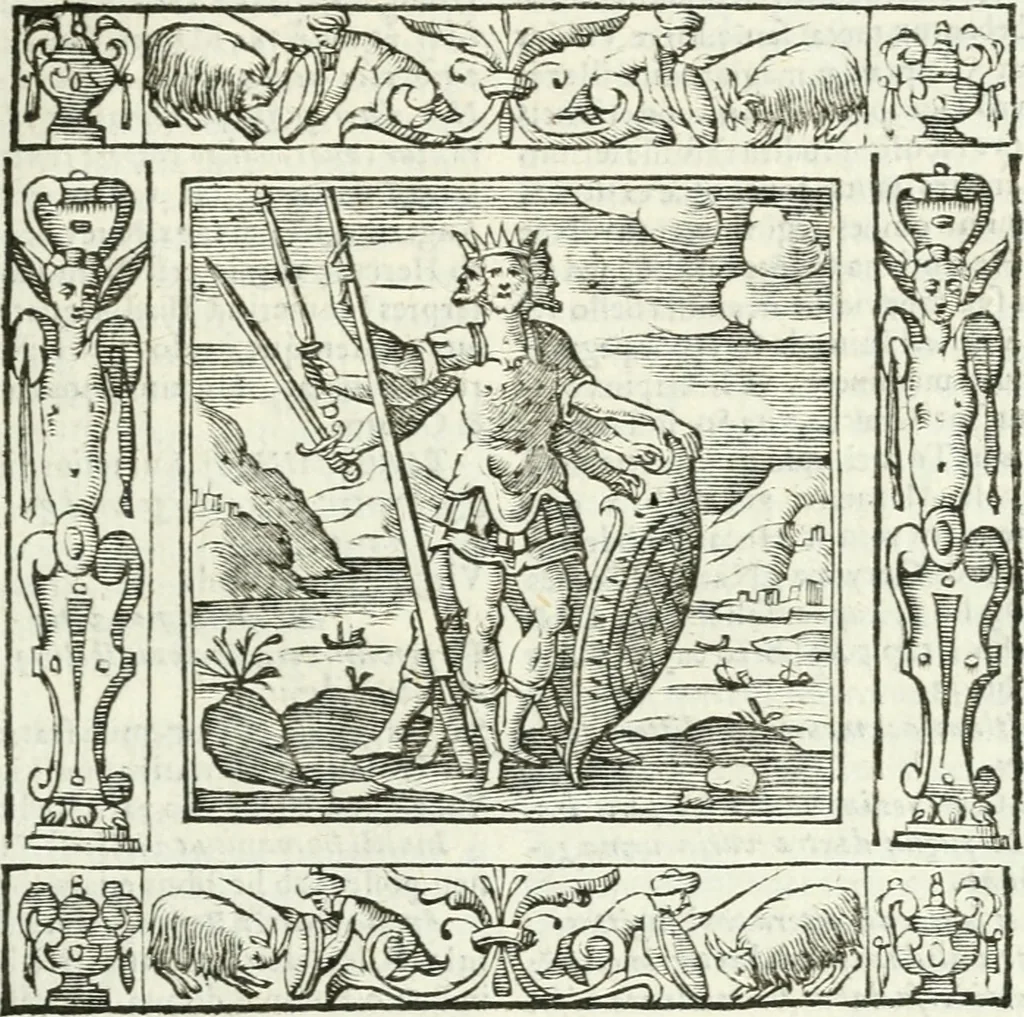 An illustration from Andreæ Alciati emblemata cvm commentariis Clavdii Minois...: & notis Lavrentii Pignorii Patavini : nouissima hac editione in continuam vnius commentarij seriem congestis, in certas quasdam quasi classes dispositis, & plusquam dimidia parte auctis, 1621, leaf 296