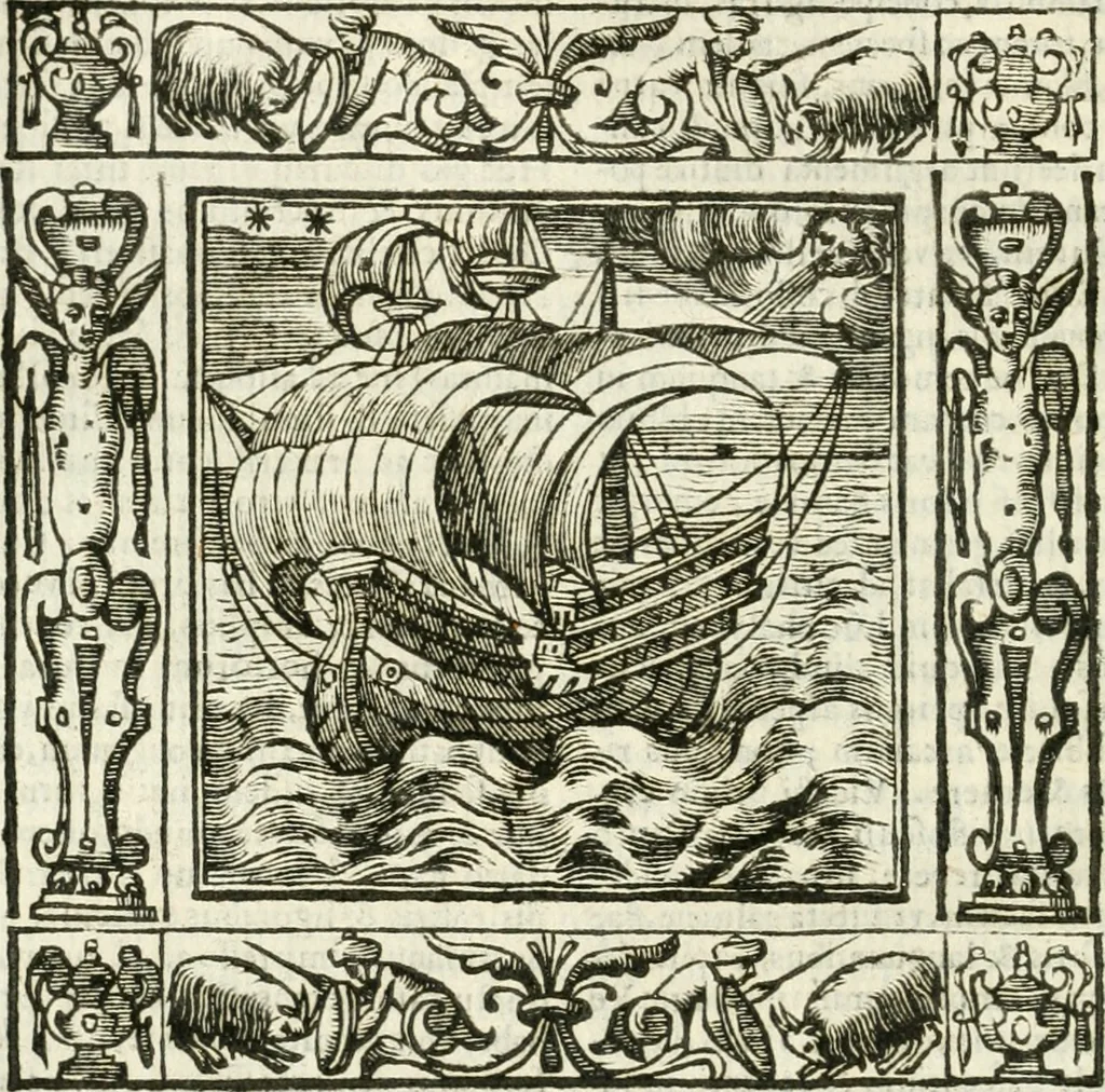 An illustration from Andreæ Alciati emblemata cvm commentariis Clavdii Minois...: & notis Lavrentii Pignorii Patavini : nouissima hac editione in continuam vnius commentarij seriem congestis, in certas quasdam quasi classes dispositis, & plusquam dimidia parte auctis, 1621, leaf 307