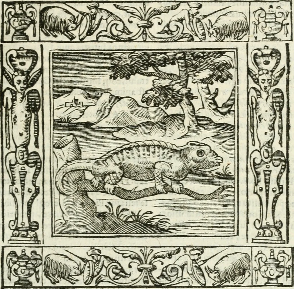 An illustration from Andreæ Alciati emblemata cvm commentariis Clavdii Minois...: & notis Lavrentii Pignorii Patavini : nouissima hac editione in continuam vnius commentarij seriem congestis, in certas quasdam quasi classes dispositis, & plusquam dimidia parte auctis, 1621, leaf 338
