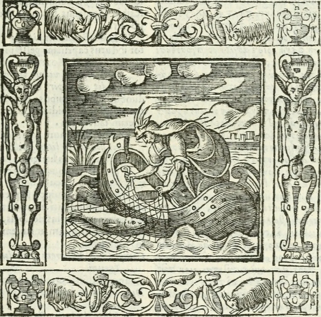 An illustration from Andreæ Alciati emblemata cvm commentariis Clavdii Minois...: & notis Lavrentii Pignorii Patavini : nouissima hac editione in continuam vnius commentarij seriem congestis, in certas quasdam quasi classes dispositis, & plusquam dimidia parte auctis, 1621, leaf 416