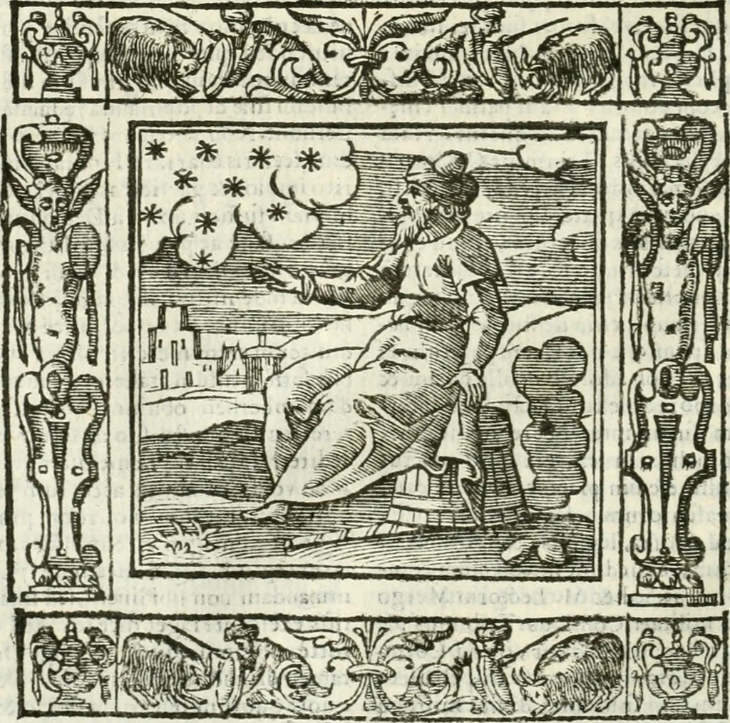 An illustration from Andreæ Alciati emblemata cvm commentariis Clavdii Minois...: & notis Lavrentii Pignorii Patavini : nouissima hac editione in continuam vnius commentarij seriem congestis, in certas quasdam quasi classes dispositis, & plusquam dimidia parte auctis, 1621, leaf 439