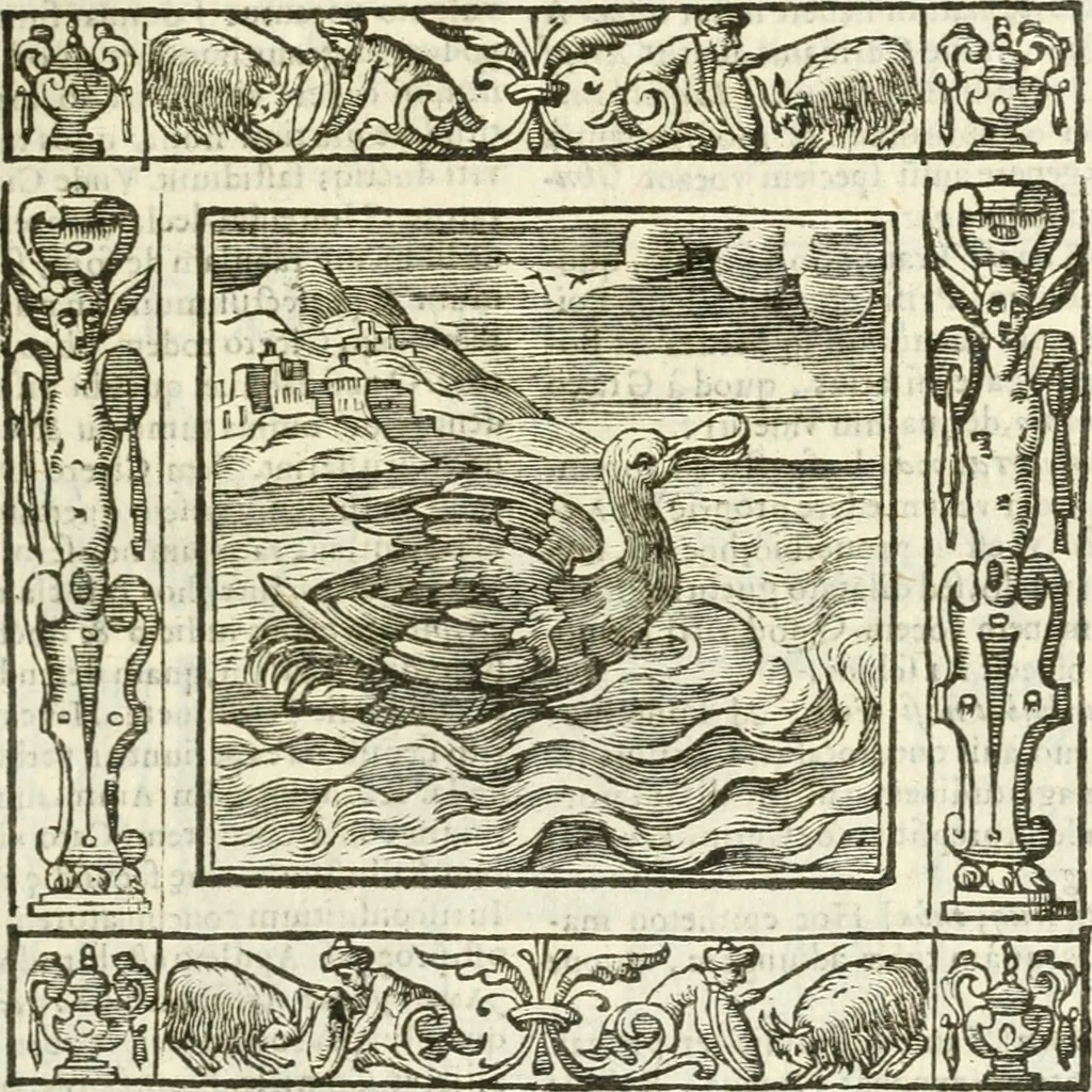 An illustration from Andreæ Alciati emblemata cvm commentariis Clavdii Minois...: & notis Lavrentii Pignorii Patavini : nouissima hac editione in continuam vnius commentarij seriem congestis, in certas quasdam quasi classes dispositis, & plusquam dimidia parte auctis, 1621, leaf 486