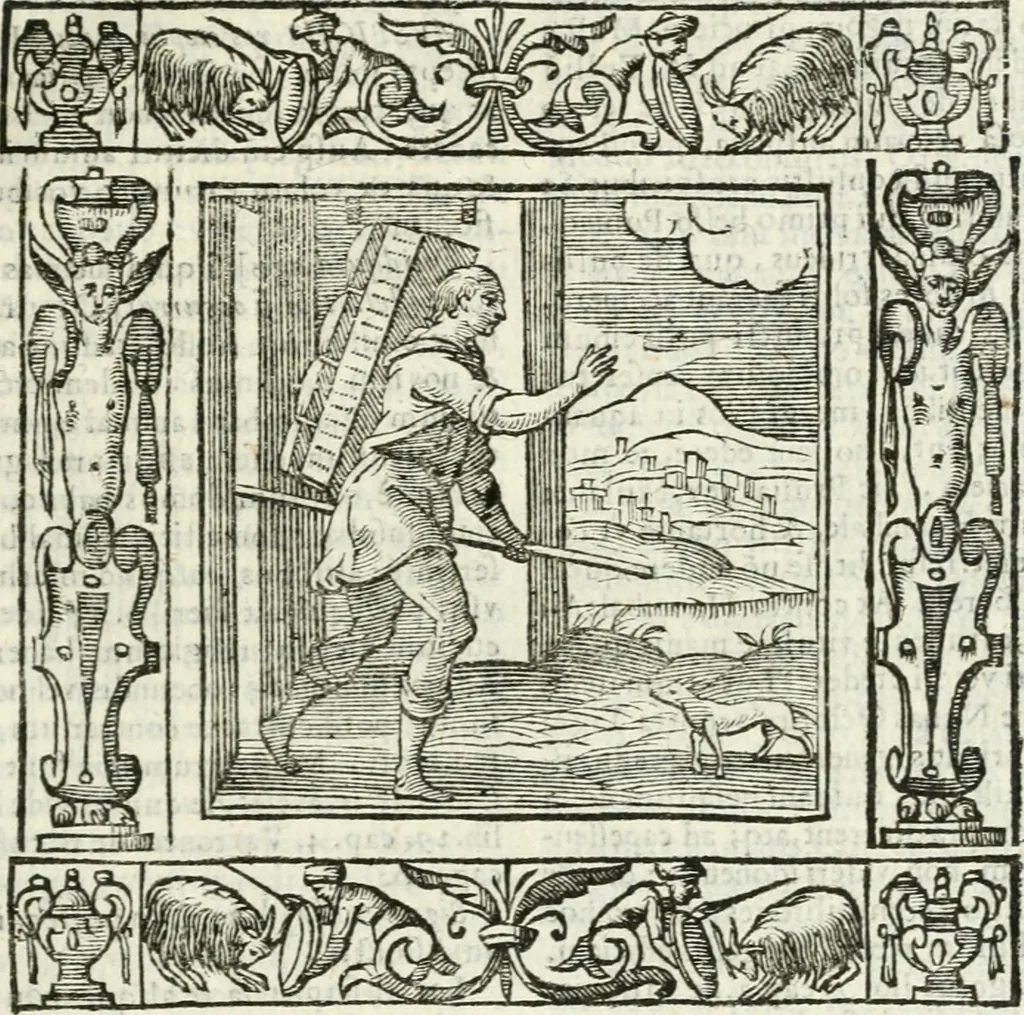 An illustration from Andreæ Alciati emblemata cvm commentariis Clavdii Minois...: & notis Lavrentii Pignorii Patavini : nouissima hac editione in continuam vnius commentarij seriem congestis, in certas quasdam quasi classes dispositis, & plusquam dimidia parte auctis, 1621, leaf 628