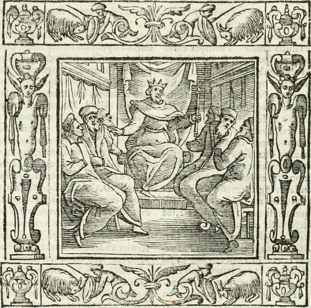 An illustration from Andreæ Alciati emblemata cvm commentariis Clavdii Minois...: & notis Lavrentii Pignorii Patavini : nouissima hac editione in continuam vnius commentarij seriem congestis, in certas quasdam quasi classes dispositis, & plusquam dimidia parte auctis, 1621, leaf 701