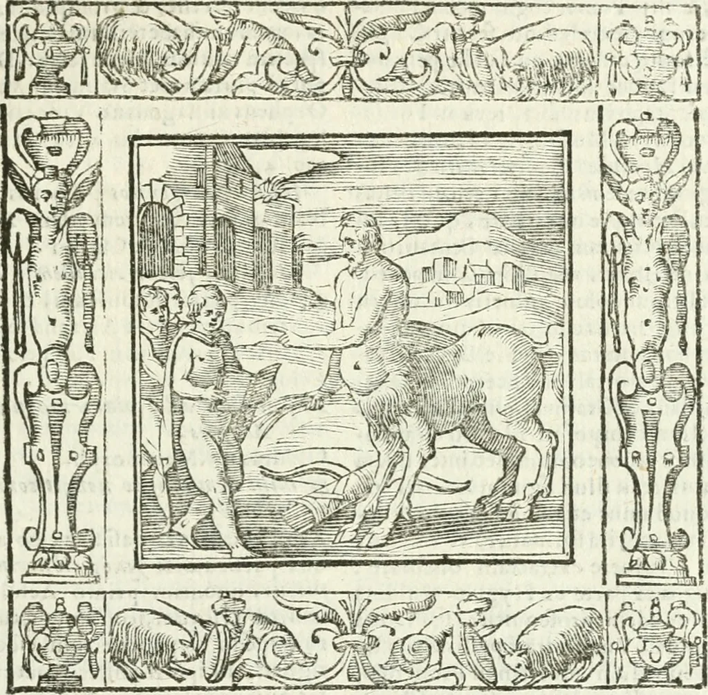 An illustration from Andreæ Alciati emblemata cvm commentariis Clavdii Minois...: & notis Lavrentii Pignorii Patavini : nouissima hac editione in continuam vnius commentarij seriem congestis, in certas quasdam quasi classes dispositis, & plusquam dimidia parte auctis, 1621, leaf 706