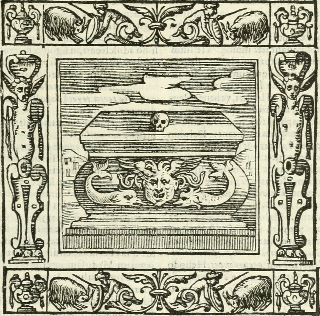 An illustration from Andreæ Alciati emblemata cvm commentariis Clavdii Minois...: & notis Lavrentii Pignorii Patavini : nouissima hac editione in continuam vnius commentarij seriem congestis, in certas quasdam quasi classes dispositis, & plusquam dimidia parte auctis, 1621, leaf 746