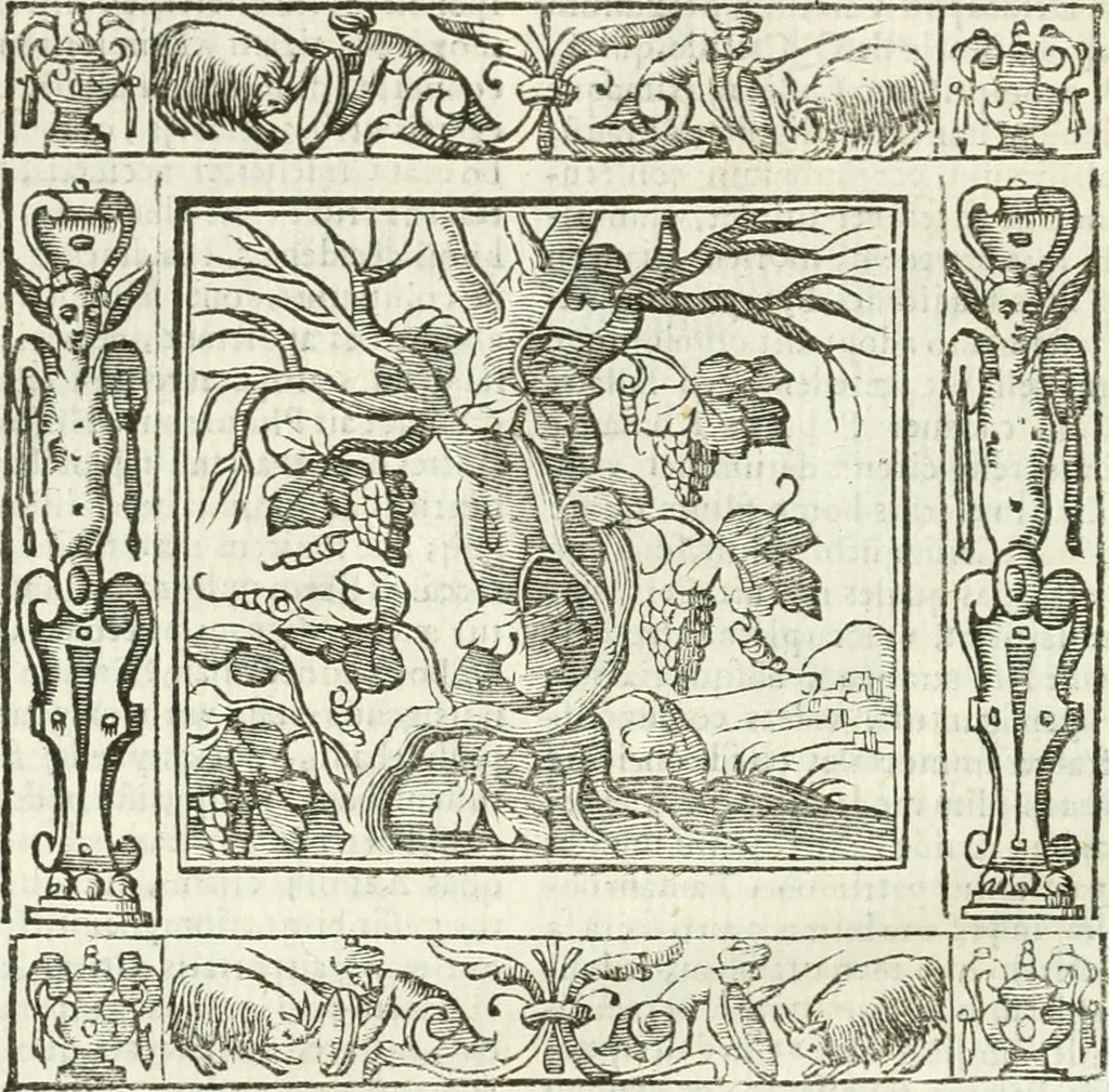 An illustration from Andreæ Alciati emblemata cvm commentariis Clavdii Minois...: & notis Lavrentii Pignorii Patavini : nouissima hac editione in continuam vnius commentarij seriem congestis, in certas quasdam quasi classes dispositis, & plusquam dimidia parte auctis, 1621, leaf 759