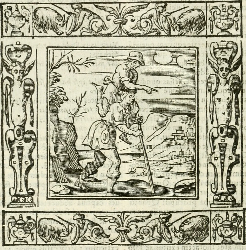 An illustration from Andreæ Alciati emblemata cvm commentariis Clavdii Minois...: & notis Lavrentii Pignorii Patavini : nouissima hac editione in continuam vnius commentarij seriem congestis, in certas quasdam quasi classes dispositis, & plusquam dimidia parte auctis, 1621, leaf 763