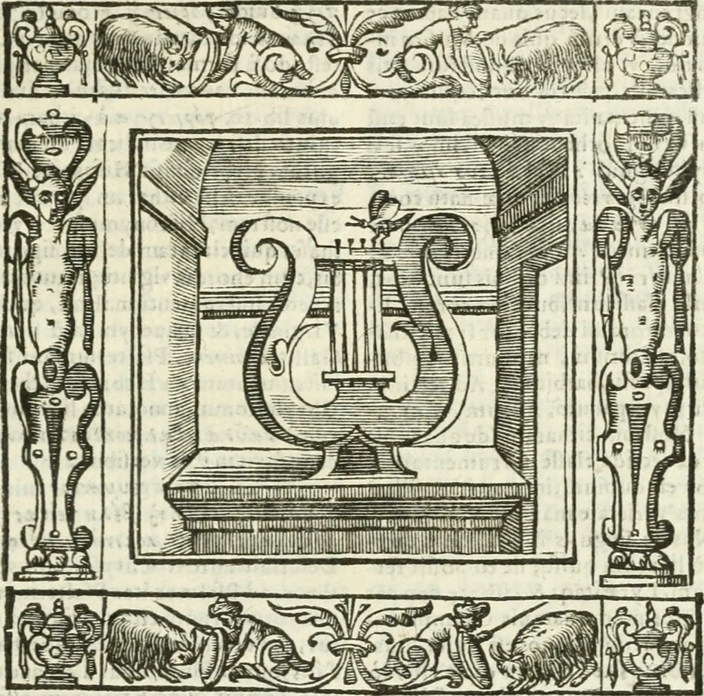 An illustration from Andreæ Alciati emblemata cvm commentariis Clavdii Minois...: & notis Lavrentii Pignorii Patavini : nouissima hac editione in continuam vnius commentarij seriem congestis, in certas quasdam quasi classes dispositis, & plusquam dimidia parte auctis, 1621, leaf 856