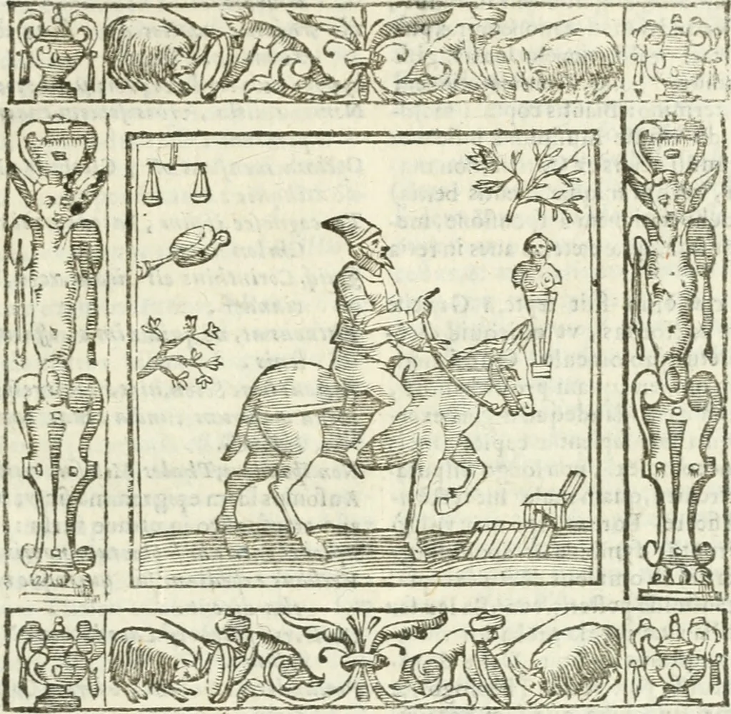 An illustration from Andreæ Alciati emblemata cvm commentariis Clavdii Minois...: & notis Lavrentii Pignorii Patavini : nouissima hac editione in continuam vnius commentarij seriem congestis, in certas quasdam quasi classes dispositis, & plusquam dimidia parte auctis, 1621, leaf 868