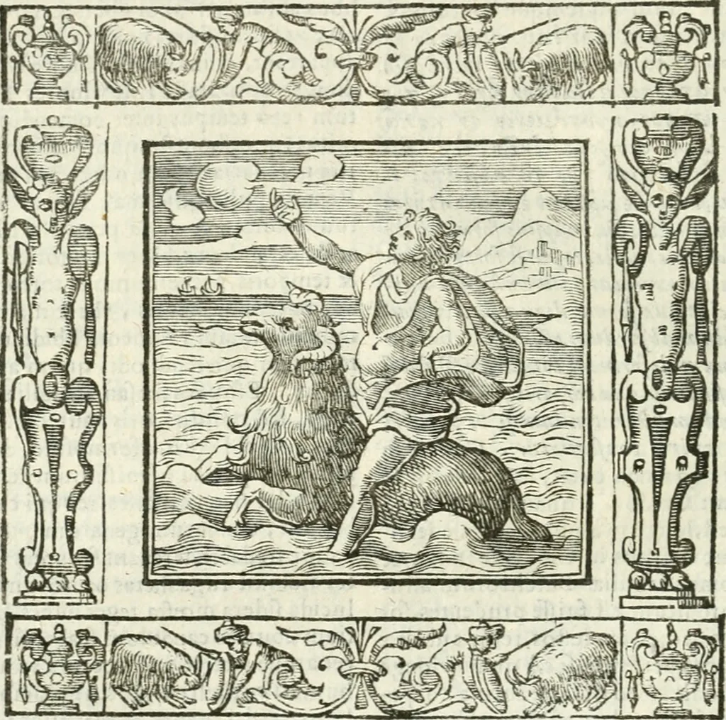 An illustration from Andreæ Alciati emblemata cvm commentariis Clavdii Minois...: & notis Lavrentii Pignorii Patavini : nouissima hac editione in continuam vnius commentarij seriem congestis, in certas quasdam quasi classes dispositis, & plusquam dimidia parte auctis, 1621, leaf 889
